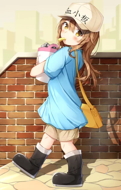 bakayarou - #randomanimeshit #hatarakusaibou #platelet #loli #animeart #pixiv #anime ...