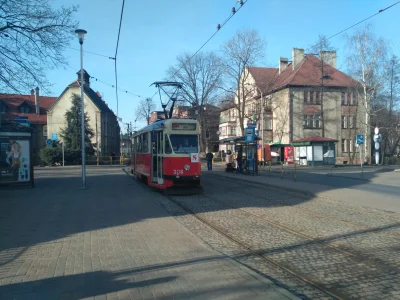 sylwke3100 - Taka fotka tramwaju 13N #308 na mijance przy przystanku Mysłowice Szpita...