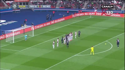 Minieri - Ibrahimović z całej petardy z wolnego ( ͡° ͜ʖ ͡°), PSG - Nice 2:1
#mecz #g...