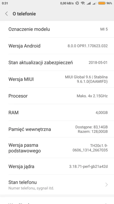 cabis - No proszę Xiaomi Mi5 dostał Androida 8.
#xiaomi #mi5
