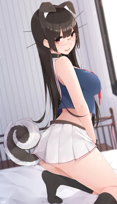 l.....f - #randomanimeshit #kancolle #kantaicollection #choukai #meganekko #redeyesal...