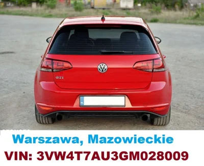malinowydzem - Volkswagen Golf VII GTI :)
Info z USA:
Miejsce postoju pojazdu: SC -...