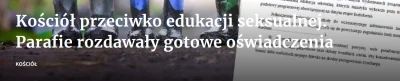 M.....D - Tak teraz sobie myślę, że za brakiem edukacji seksualnej lobbują pedofile. ...