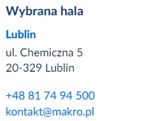 mitchumi - @BarkaMleczna: Nie :) możesz napisać do hali z lublina jak jest. Albo zadz...