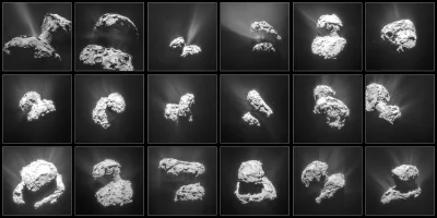 SchrodingerKatze64 - Kilkadziesiąt zdjęć komety 67P/Churyumov-Gerasimenko’s na której...