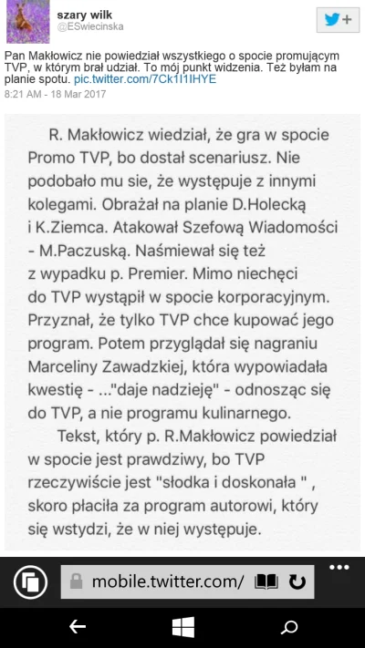 AdekJadek - #tvp #maklowicz #polityka
Czyżby Maklowicz znalazł sprytny choc niemoral...