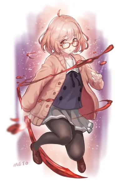 Hajak - #randomanimeshit #miraikuriyama #kyoukainokanata #meganekko