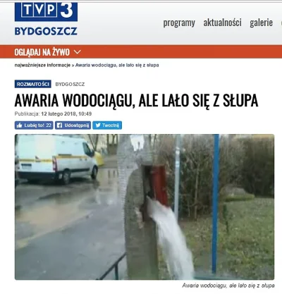 lennyface - U nas też anomalie. 
http://bydgoszcz.tvp.pl/35979684/awaria-wodociagu-a...