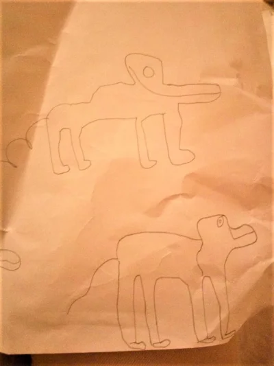 megastulejka - Ja też mam niebywały talent, zwłaszcza w rysowaniu psów dzieciom. 
( ...
