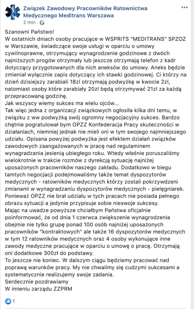 BrakNazwyUzytkownika - Hej,
ciekawostka nt. zarobków w Warszawskim Pogotowiu Ratunko...