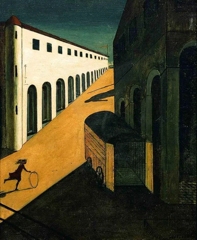 Hoverion - Giorgio de Chirico (1888-1978)
Tajemnica i melancholia ulicy, 1914
#mala...