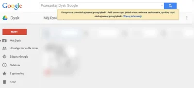 wrrior - Komunikat na #googledrive pod #Operabrowser. Kurna, jedyne "nieoczekiwane za...