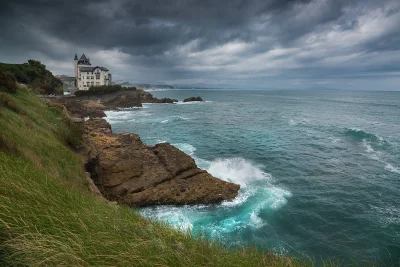 yazhubal - Fotografia sprzed kilku dni z zachodniego wybrzeża Francji, Biarritz. Tuż ...