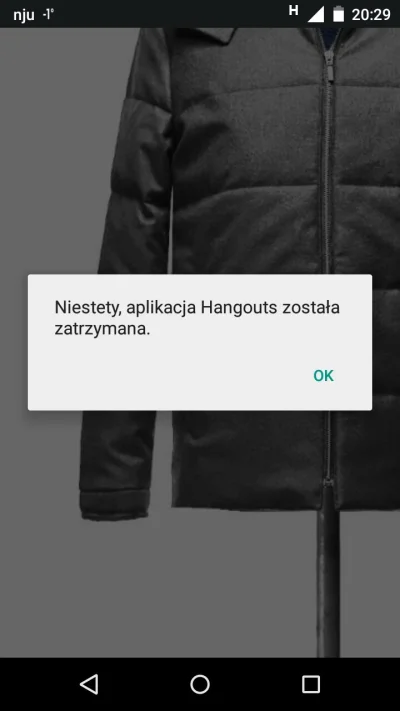 johnq - Mirki, wyskakuje mi komunikat jak na screenie. Hangouts mam wyłączone w aplik...