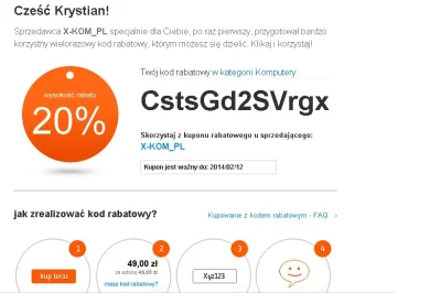 KryBorBK - Jakby kogoś interesowało: kod rabatowy -20% na allegro u xKOMPL w kategori...