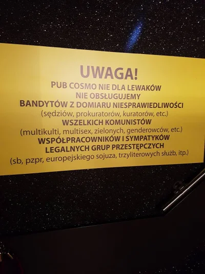 L.....k - Prawilne mordki zapraszam do patriotycznego pubu. Komunistycznemu multikult...