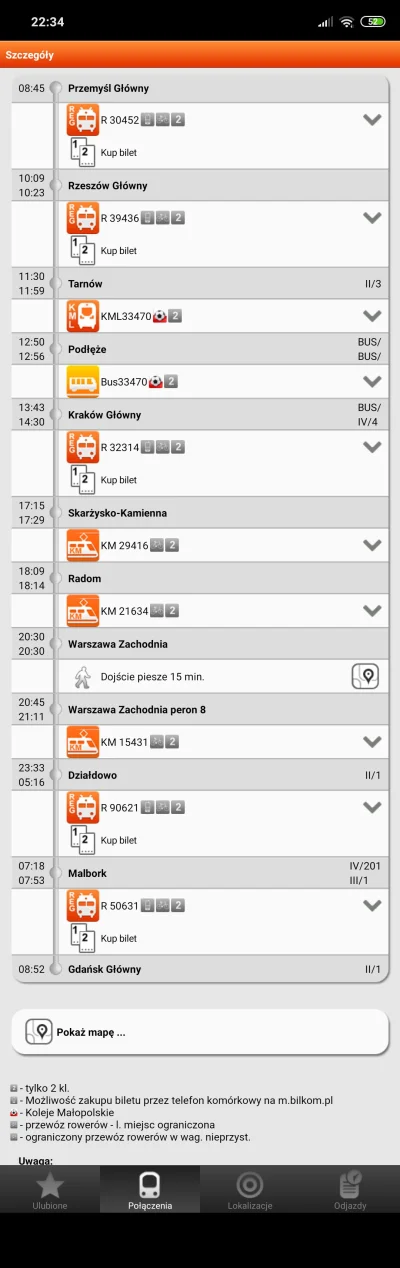 hokei00 - Heh, wiedzieliście że podróż samymi pociągami regionalnymi z Przemyśla do G...