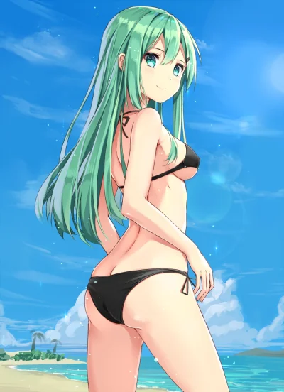 kedzior1916 - #randomanimeshit #kantaicollection #suzuya #swimsuit