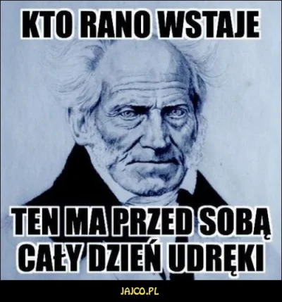 M.....w - Witam #dziendobry #schopenhauer