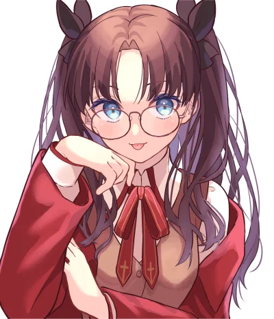 l.....f - #randomanimeshit #fate #fatestaynight #rintohsaka #tohsakarin #meganekko #a...