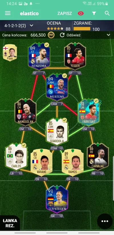 Saves - #fut 
Warto w miejsce naingollana wrzucić allana 87? Oczywiście każdy ingame ...