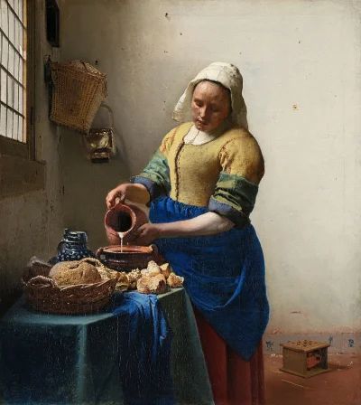 C.....l - Sztuka na dziś:

Jan Vermeer, Mleczarka, ok. 1658, olej na płótnie, 45,5 x ...