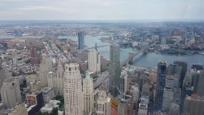 CKNorek - Widok z góry na Brooklyn Bridge i Manhattan Bridge.