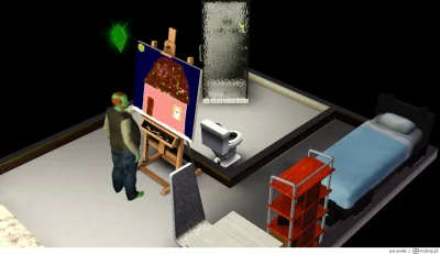 jatylkoporecepte - Pierwszą postacią jaką robię w Simsach jest zawsze Goblin Malarz -...