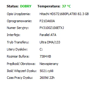 Migfirefox - Ponad 2600 dni pracy dysku. Kto da więcej? ( ͡º ͜ʖ͡º)

#pcmasterrace #...