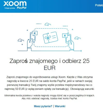 Fiuczer - Możemy łatwo zarobić 25euro :) Wystarczy założyć konto Xoom lub połączyć je...