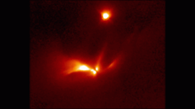 apocryph - Początkowy etap ewolucji gwiazdy, sekwencja obrazów z Kosmicznego Teleskop...