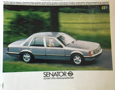 ropppson - Stara reklama opla senatora. 1981r. 
#80s #opel #senator #motoryzacja #sam...