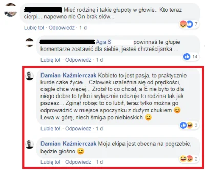 36873 - W moim mieście zabił się w sobotę motocyklista, złapał mnie post z informacją...