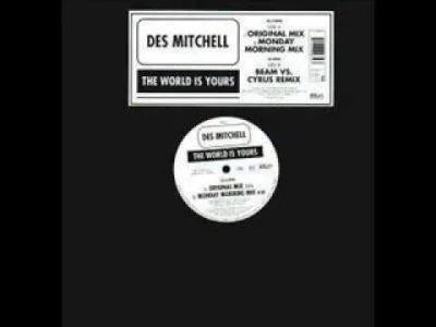 tasiorowski - Des Mitchell -- The World Is Yours (Peter Luts Remix)
#elektroniczna20...