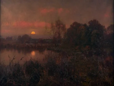 My-serotonin - Edward Wilkins Waite "An Autumn Moonrise"
#malarstwo #sztuka