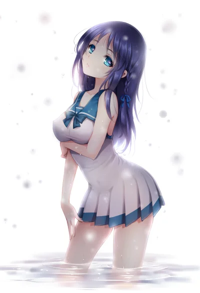 Azur88 - #randomanimeshit #naginoasukara #hiradirachisaki #longhair #bluehair #blueey...