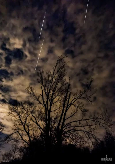 Piorunujaco - Deszcz meteorów w nocy 14/15 grudnia 2015 należących do roju Geminidów ...