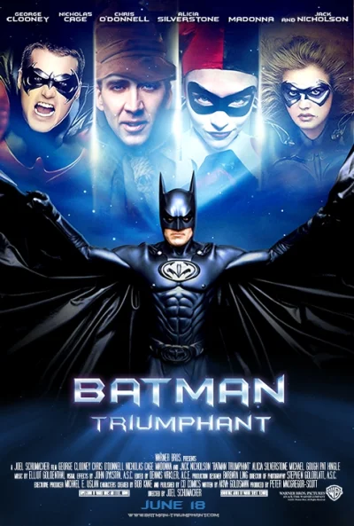 rales - #film #batman #ciekawostki 
Joel Schumacher miał już gotowy scenariusz filmu...