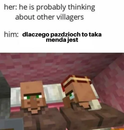 Opeqq - Postaw swoje łóżko w Minecrafcie obok mojego proszę