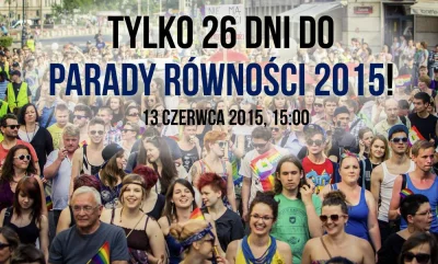 artpop - 26 dni to największej Parady Równości w Polsce :) #lgbt #homoseksualizm #neu...