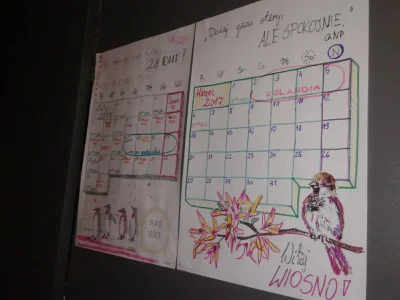 iniacz - Pierwszy krok do udanego marca :D Narysowałam kalendarz. Tym razem udało mi ...