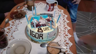 lajsta77 - nie ma jak tort #gta na 8 urodziny 
#heheszki