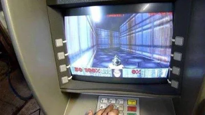 saint - Można w Dooma zagrać i na bankomacie (⌐ ͡■ ͜ʖ ͡■)

#komputery #gry #informa...