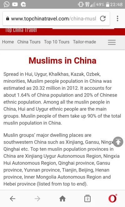 Pan_Marszalek - @Matarese w Chinach żyje około 20 milionów Muzułmanów. Może to mało b...