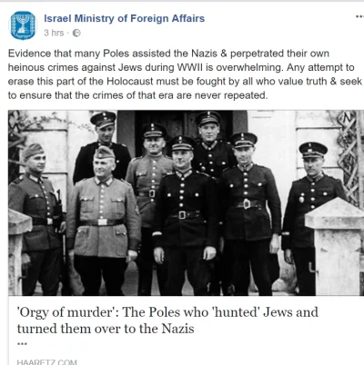 Redeemer - Tymczasem na stronie izraelskiego MSZ na facebooku przytaczany jest tekst ...