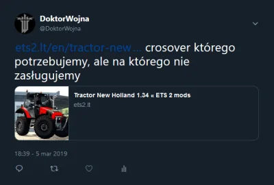 DoktorWojna - https://twitter.com/DoktorWojna/status/1102987102566912007
#farmingsim...