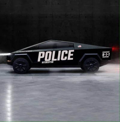 Z.....m - #cybertruck #tesla #policja