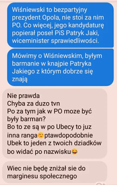 K.....l - Jakaś dobra odpowiedź na tą rozmowę z podczłowiekiem?
#neuropa #bekazprawak...