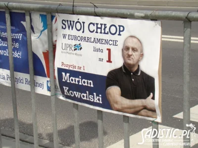 L.....s - Marian swój "chłopski rozum" przelewał też na plakaty wyborcze
#polityka #...