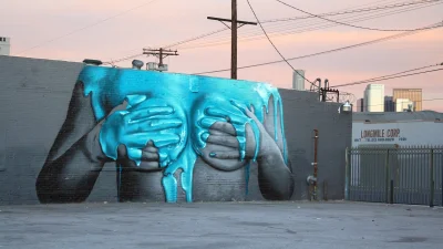 ColdMary6100 - Imponujący rozmiarem #mural w Los Angeles wyk. Insa
#streetart #kwp